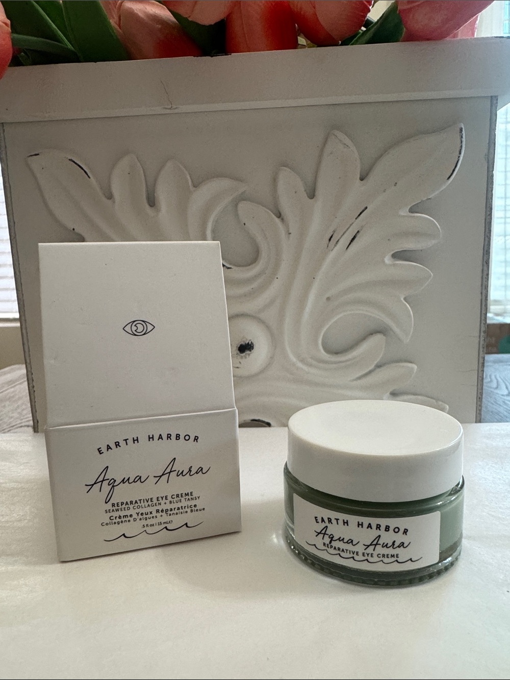 #222 EARTH HARBOR Aqua Aura Reparative Eye Crème — NEW IN BOX